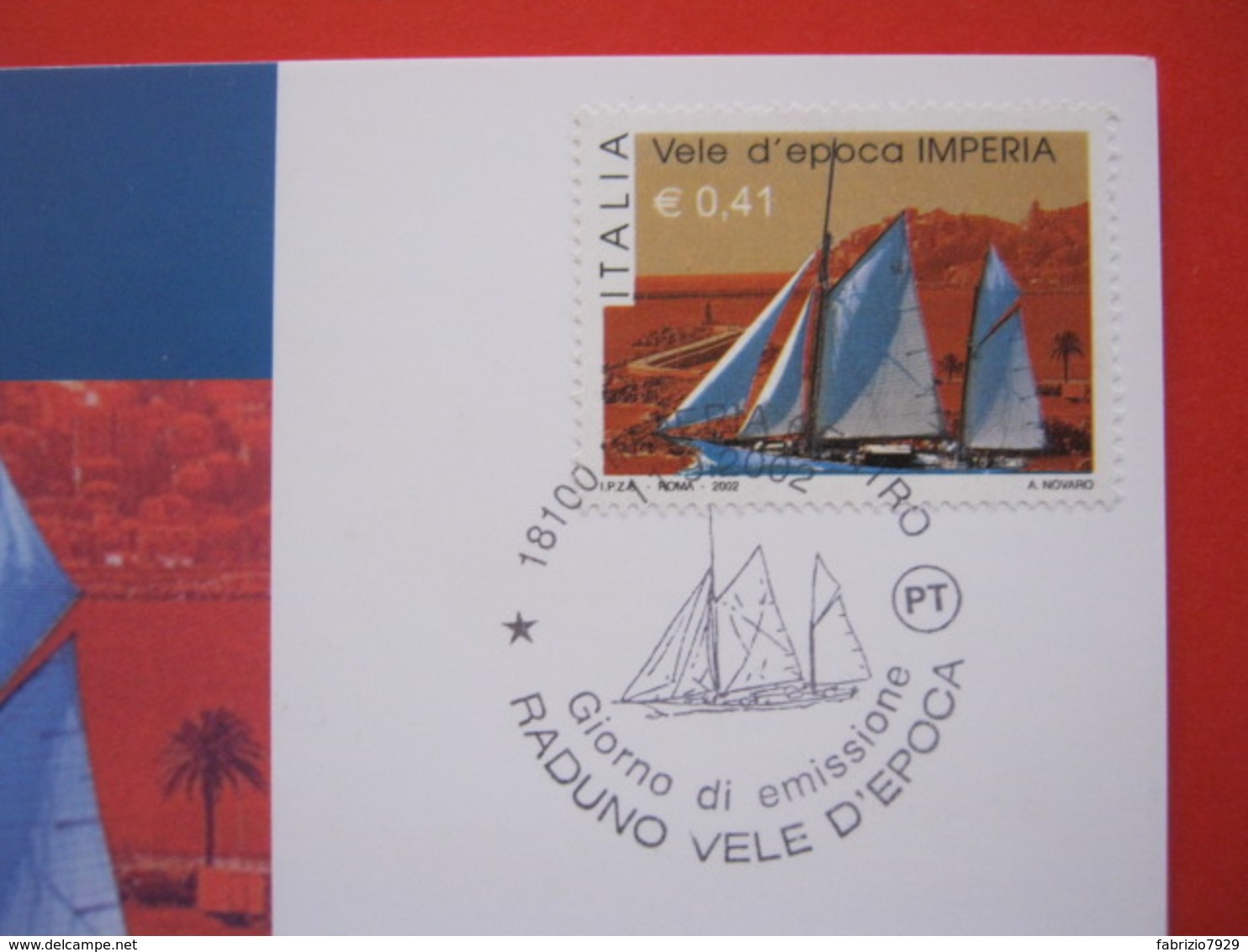 A.03 ITALIA ANNULLO - 2002 IMPERIA LIGURIA FDC RADUNO VELE D' EPOCA MAXIMUM - Vela