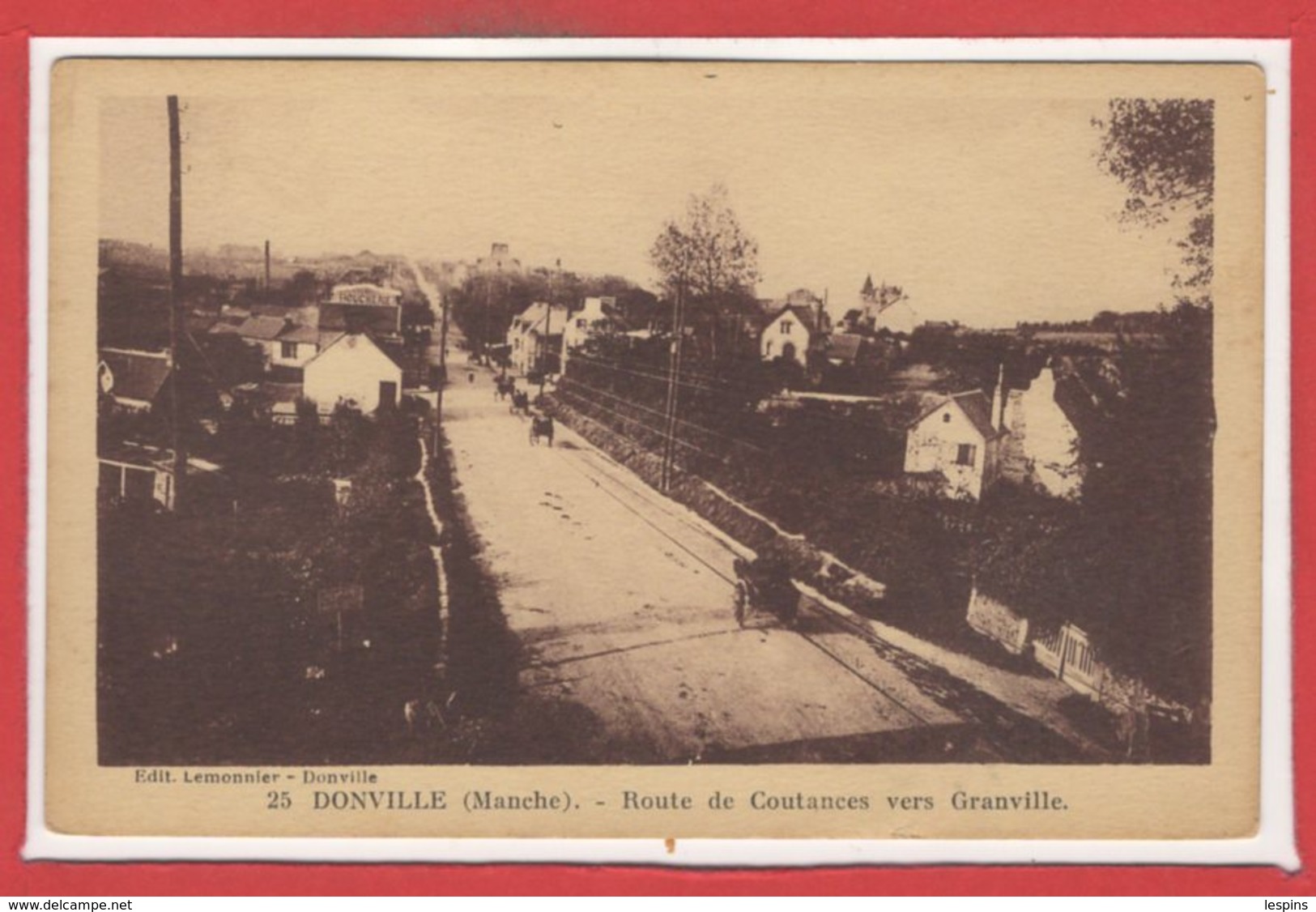 50 - DONVILLE Les BAINS -- Route De Coutances Vers Granville - Autres & Non Classés