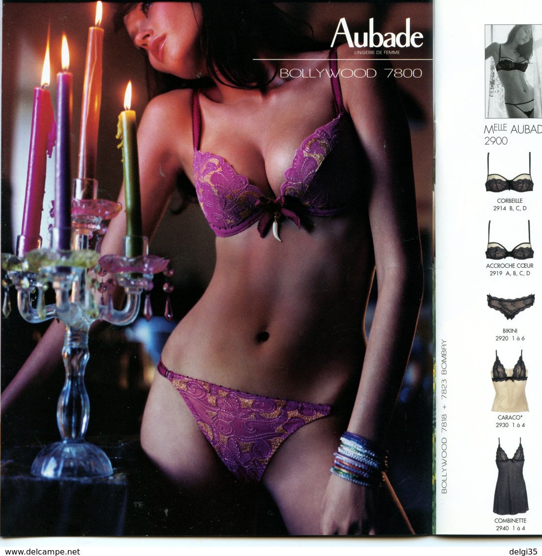 Catalogue  Lingerie AUBADE Automne-Hiver 2005 - Publicidad