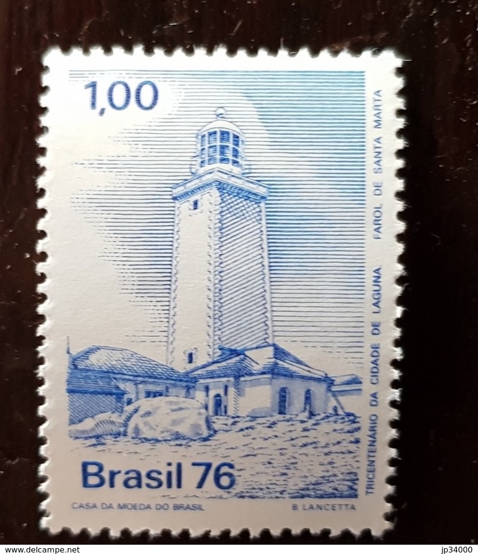 BRESIL, Phare, Phares, Faro, Lighthouse. 1 Valeurs Emises En 1976. ** MNH - Fari