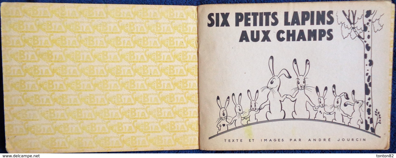 André Jourcin - Six Petits Lapins Aux Champs - Éditions BIAS-PARIS - ( 1945 ) . - Autres & Non Classés