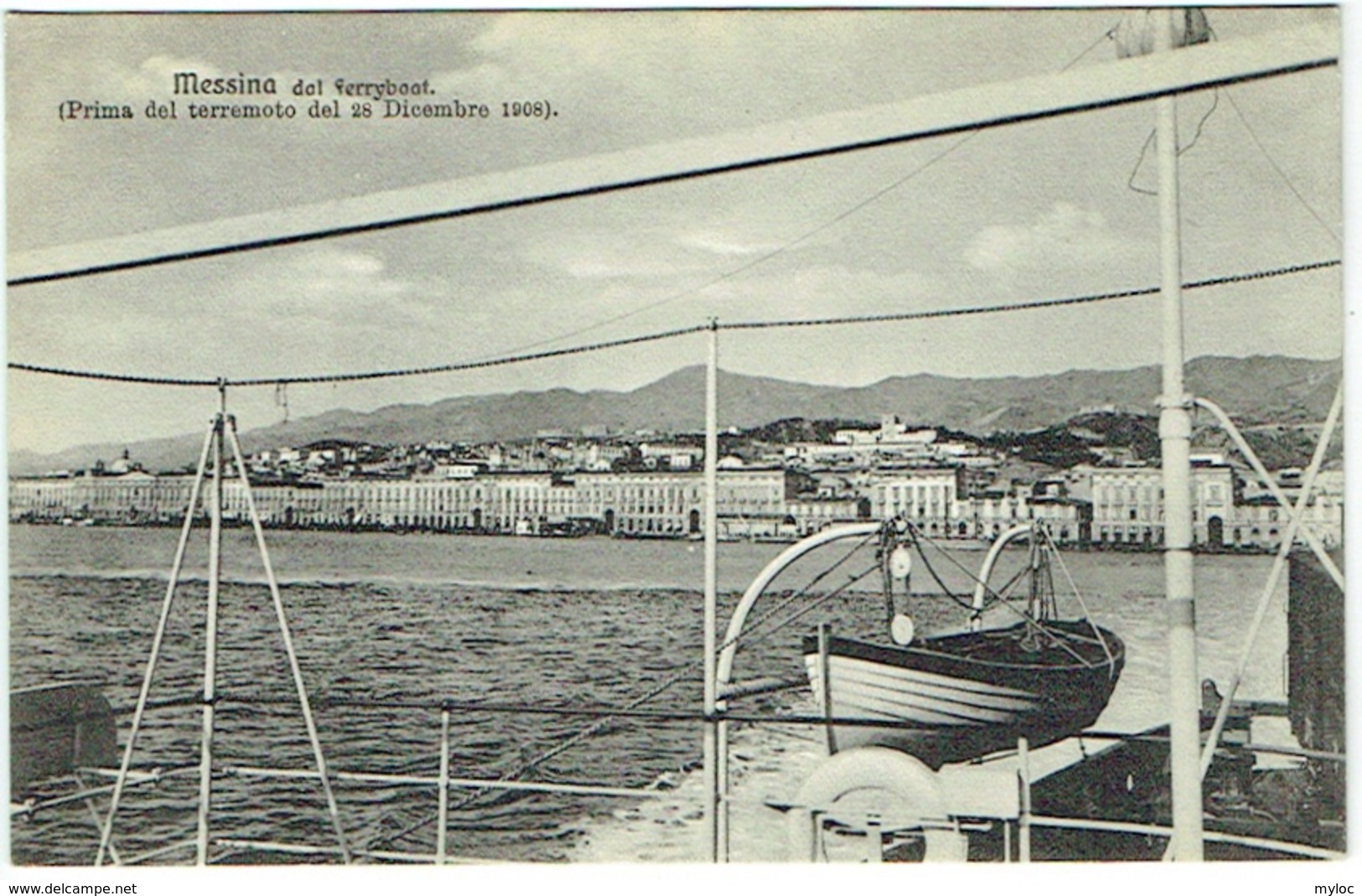 Messina Dal Ferryboat. Prima Del Terremoto Del 28 Dicembre 1908. - Messina