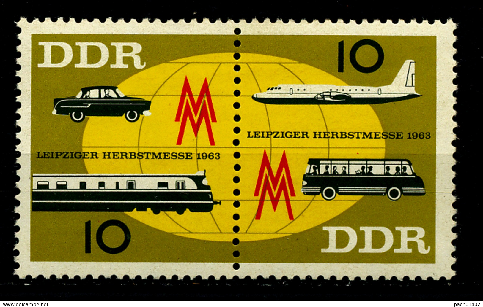 967-77 Zusammendruck     Scan   DDR - Ungebraucht