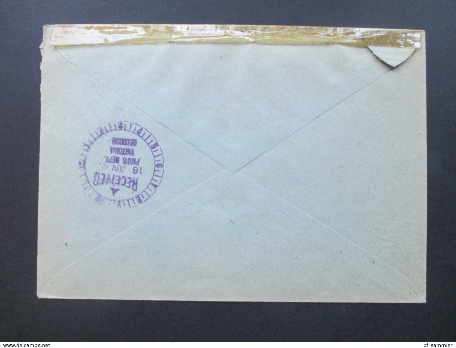 BRD 1956 Seltene Postsache LuPo Einschreiben Nach Australien Mit AK Stempel PMOB. Bahnpostamt Köln - Deutz - Briefe U. Dokumente