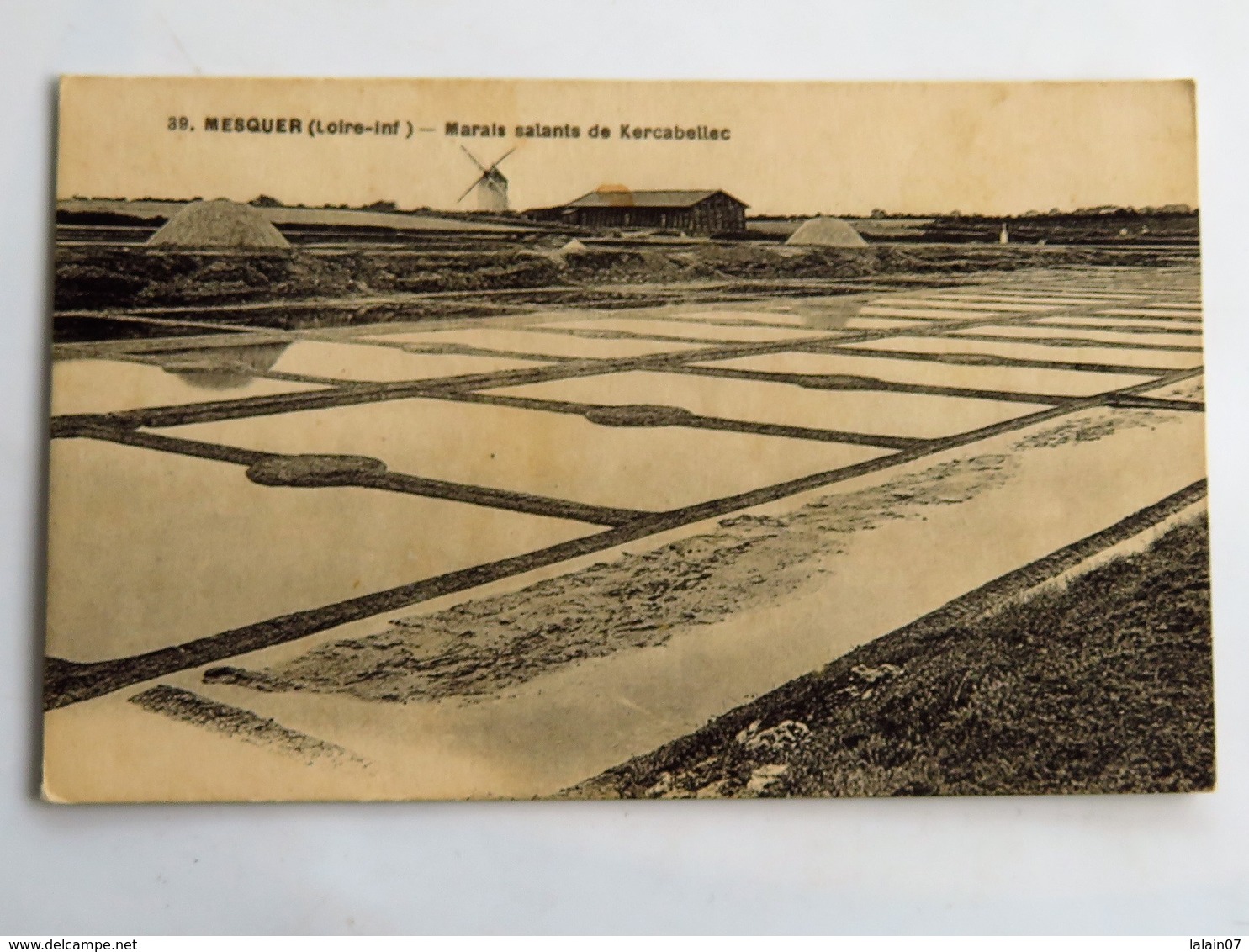 C.P.A. : 44 MESQUER Marais Salants De Kercabellec, Moulin - Mesquer Quimiac