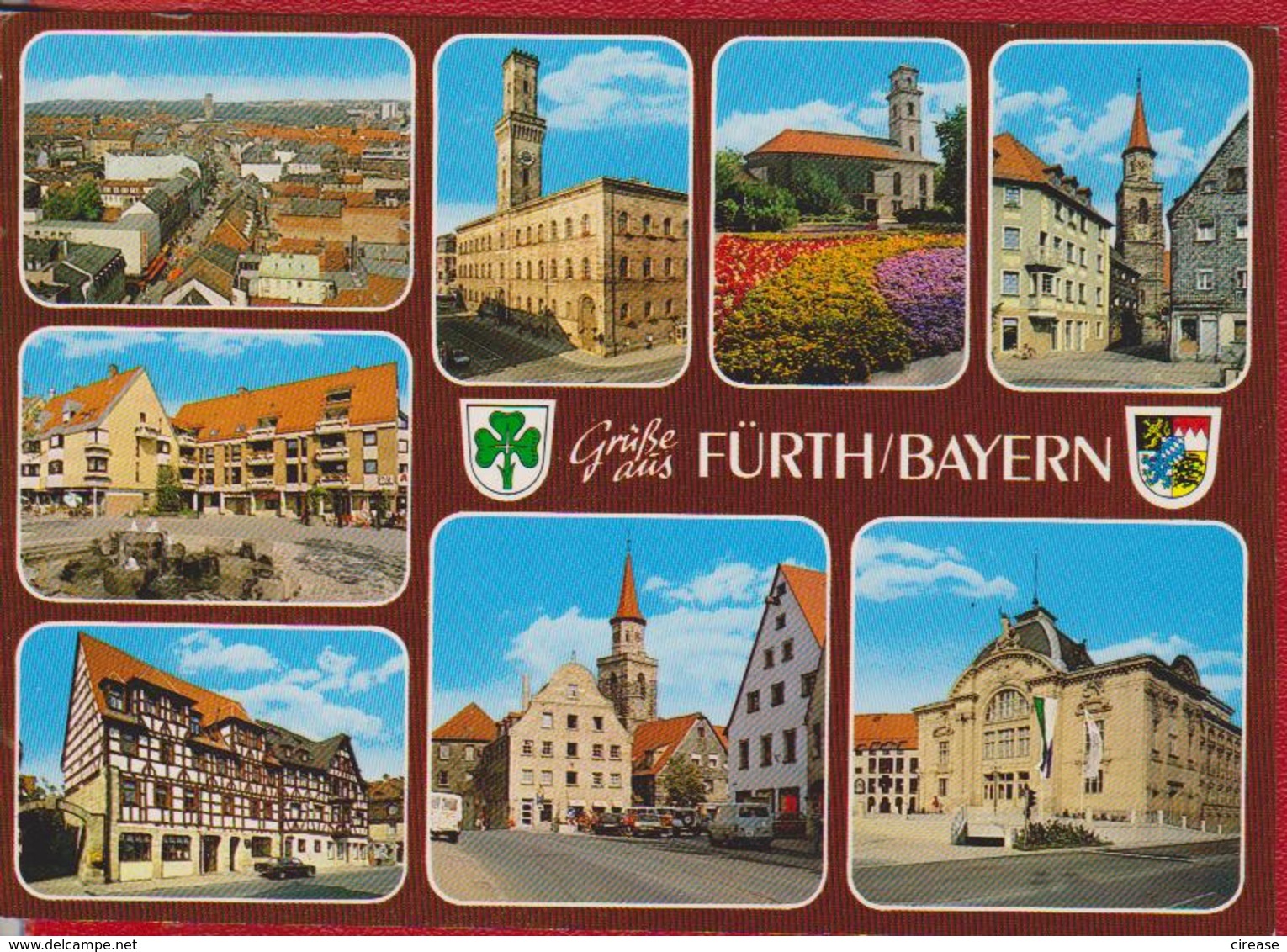 FURTH GERMANY POSTCARD UNUSED - Furth