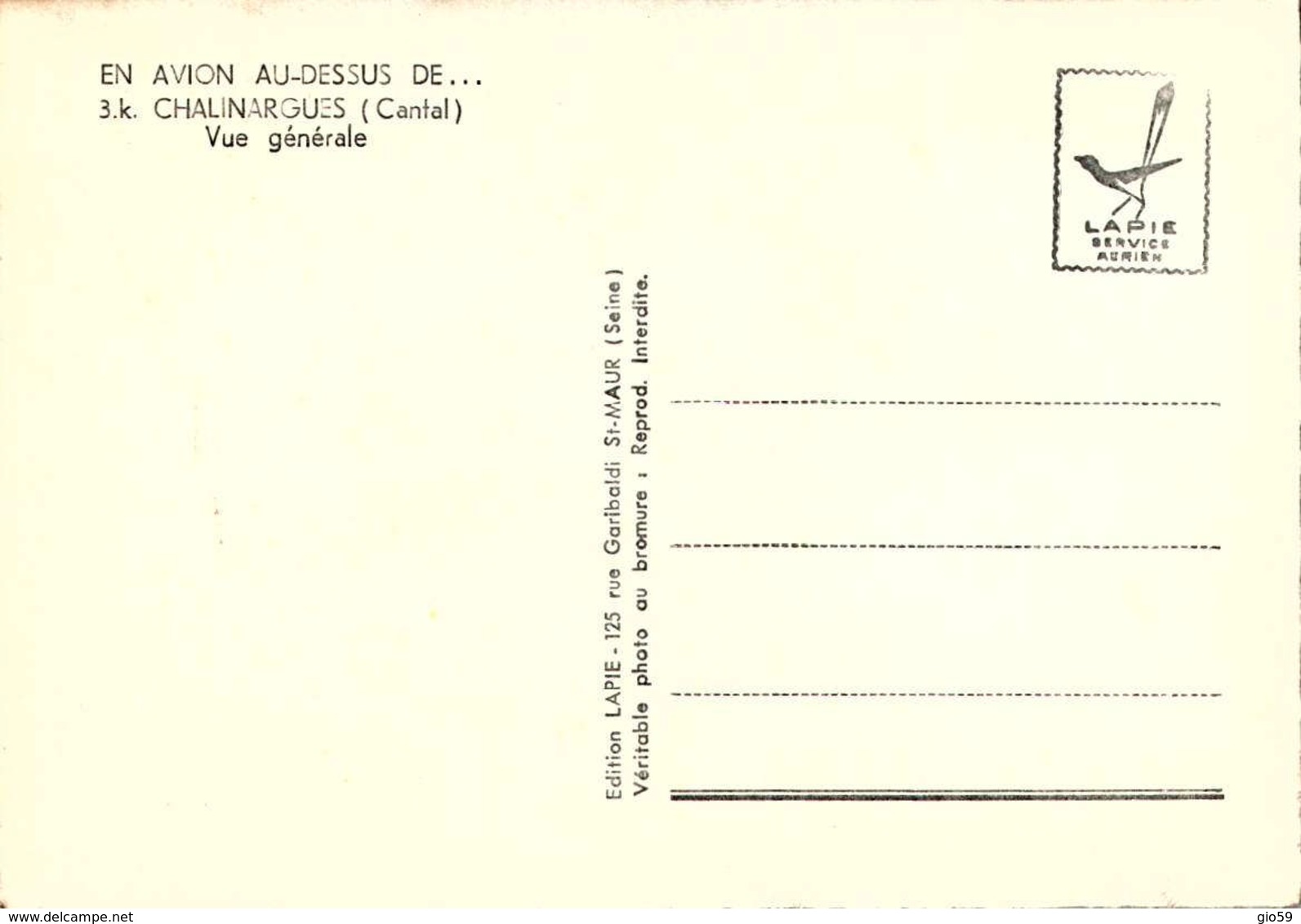 [15] Cantal > Autres Communes / CHALINARGUES / LOT  600 - Autres & Non Classés