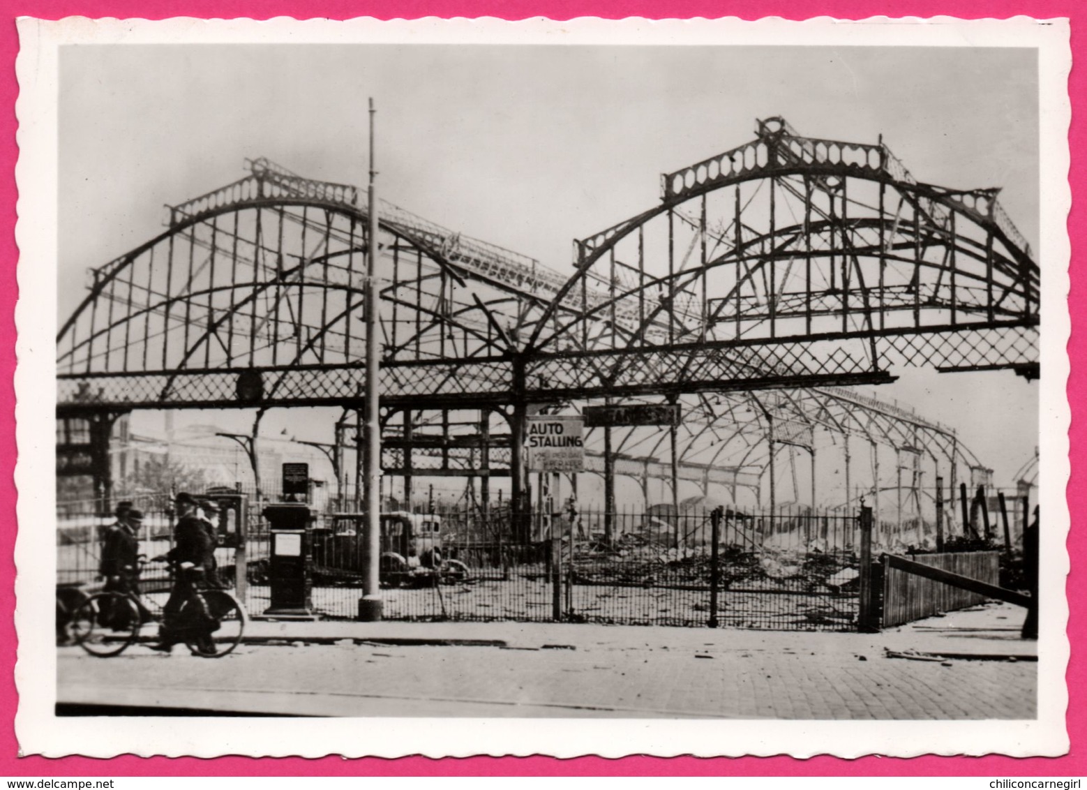 Cp Dentelée - Verwoest Rotterdam 1940 - G Station " MAAS " Gezien Vanaf Het Plantsoen Oosterkade - Gebr. SPANJERSBERG - Rotterdam