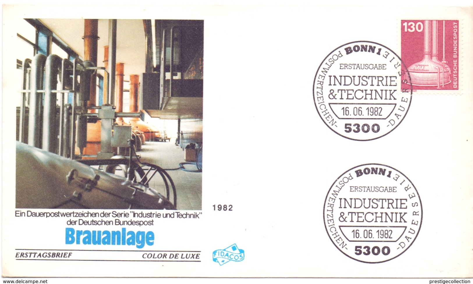 GERMANY BRAUANLAGE INDUSTRIE TECHNIK  FDC 1982 (DICE1800018) - Altri & Non Classificati