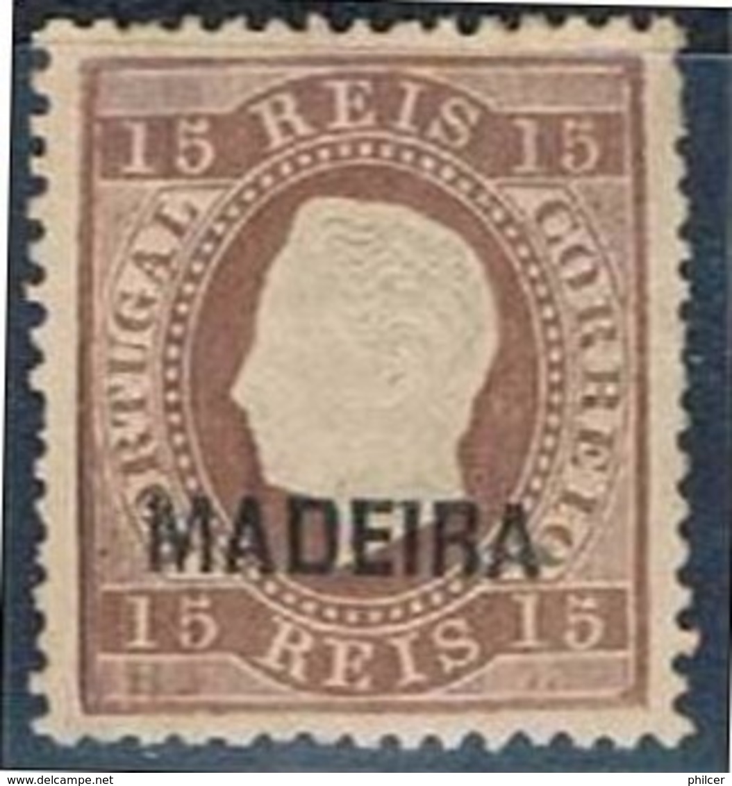 Madeira, 1871/6, # 22, Sob. B, MNG - Madeira