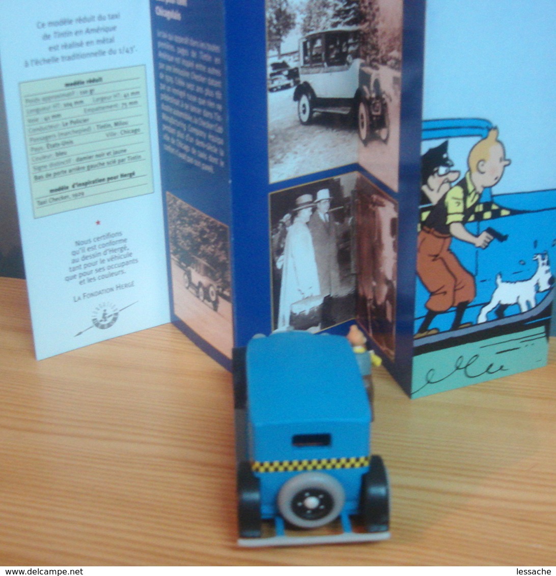 Voiture TAXI CHECKER 1929, 1/43 De Tintin En Amérique, TINTIN - Tim & Struppi