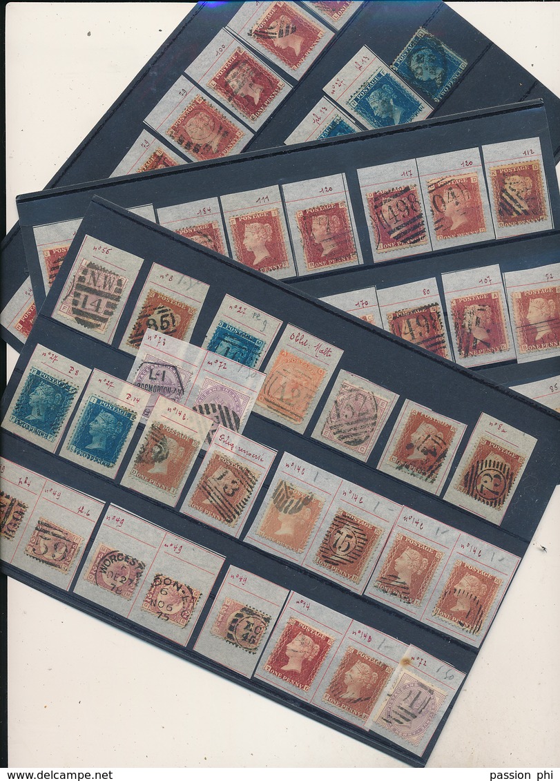 UK GRANDE BRETAGNE VICTORIA SMALL SELECTION USED - Used Stamps