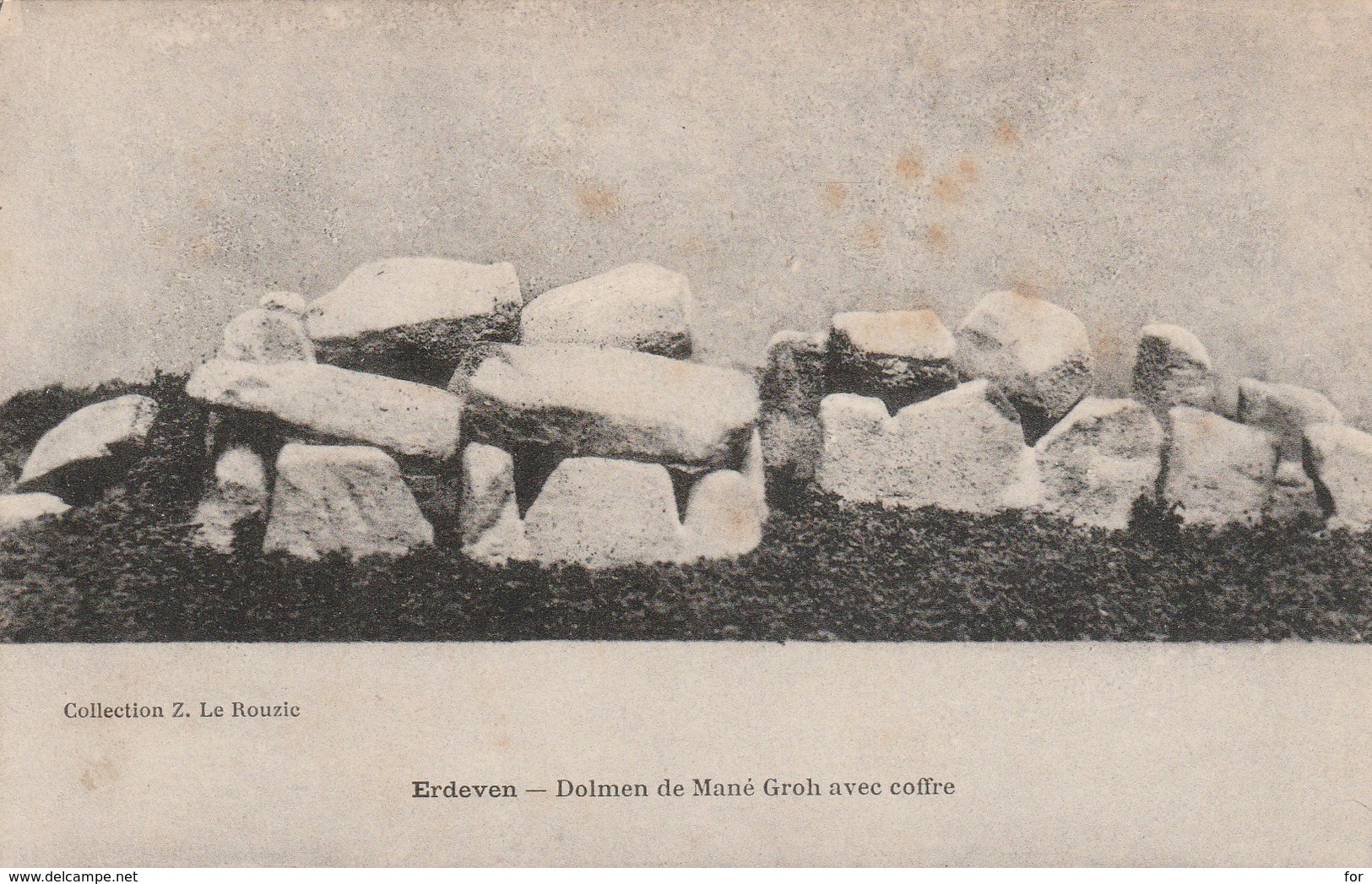 Morbihan : ERDEVEN : Dolmen De Mané Groh Avec Coffre - Erdeven