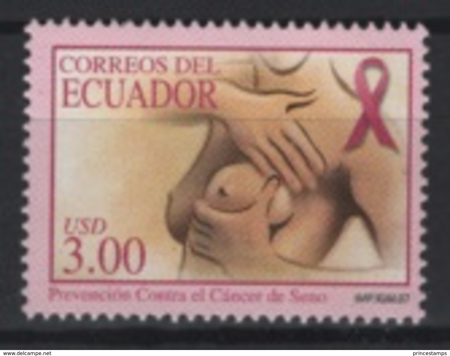 Ecuador (2007) Yv. 2061  /  Health - Breast Cancer - Medicine - Medicine