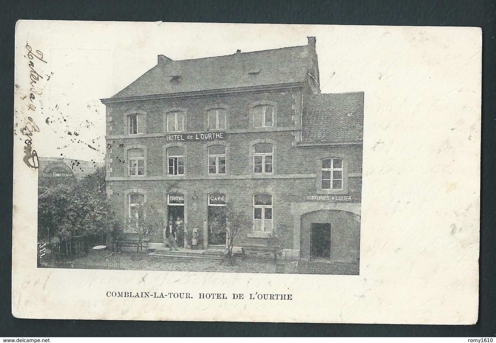 Comblain - La - Tour. Hôtel De L'Ourthe. Animée. Voyagée En 1903. - Comblain-au-Pont