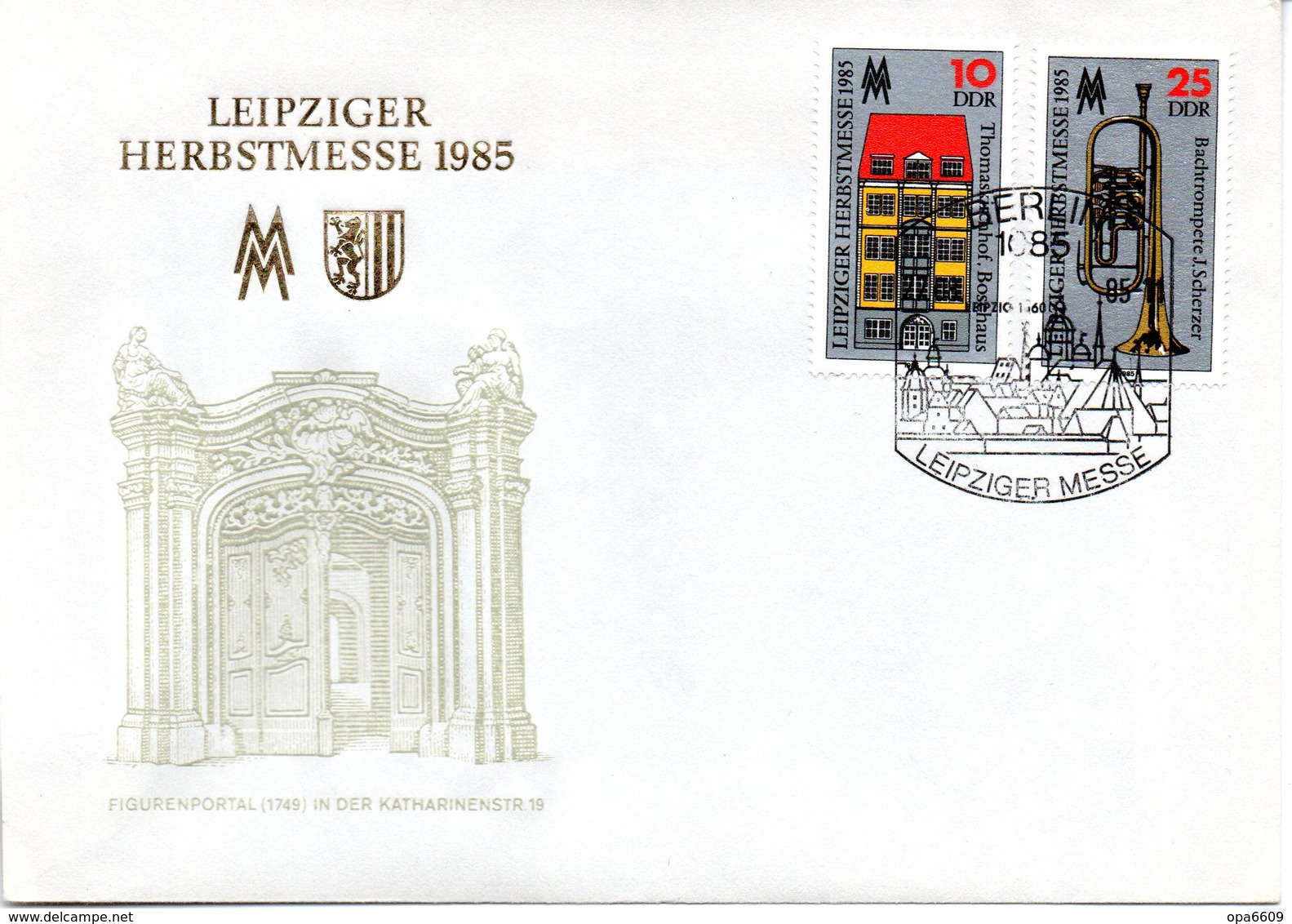 DDR Schmuck-FDC Mi 2963/64 "Leipziger Herbstmesse 1985", ESSt BERLIN, 27.8.3.1985 - Autres & Non Classés