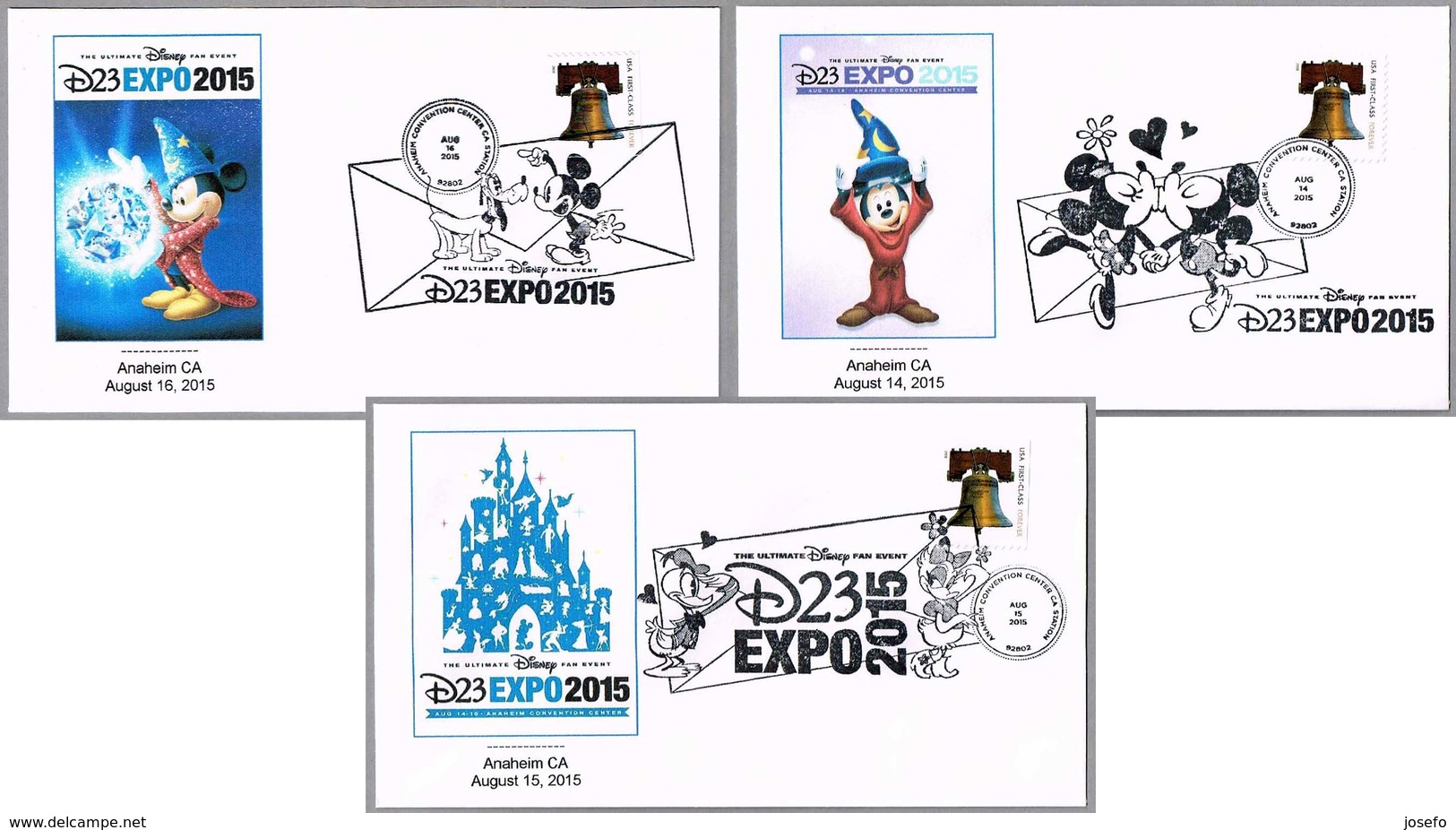 DISNEY 23 EXPO 2015 - Set 3 Cancels. Anaheim CA 2015 - Disney