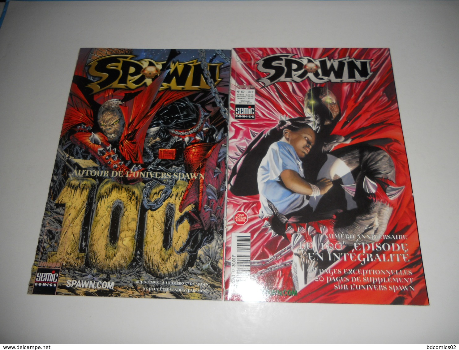 Spawn, N°57 (Janvier 2001) - Mcfarlane Todd Avec Sont Supplement SEMIC - Spawn