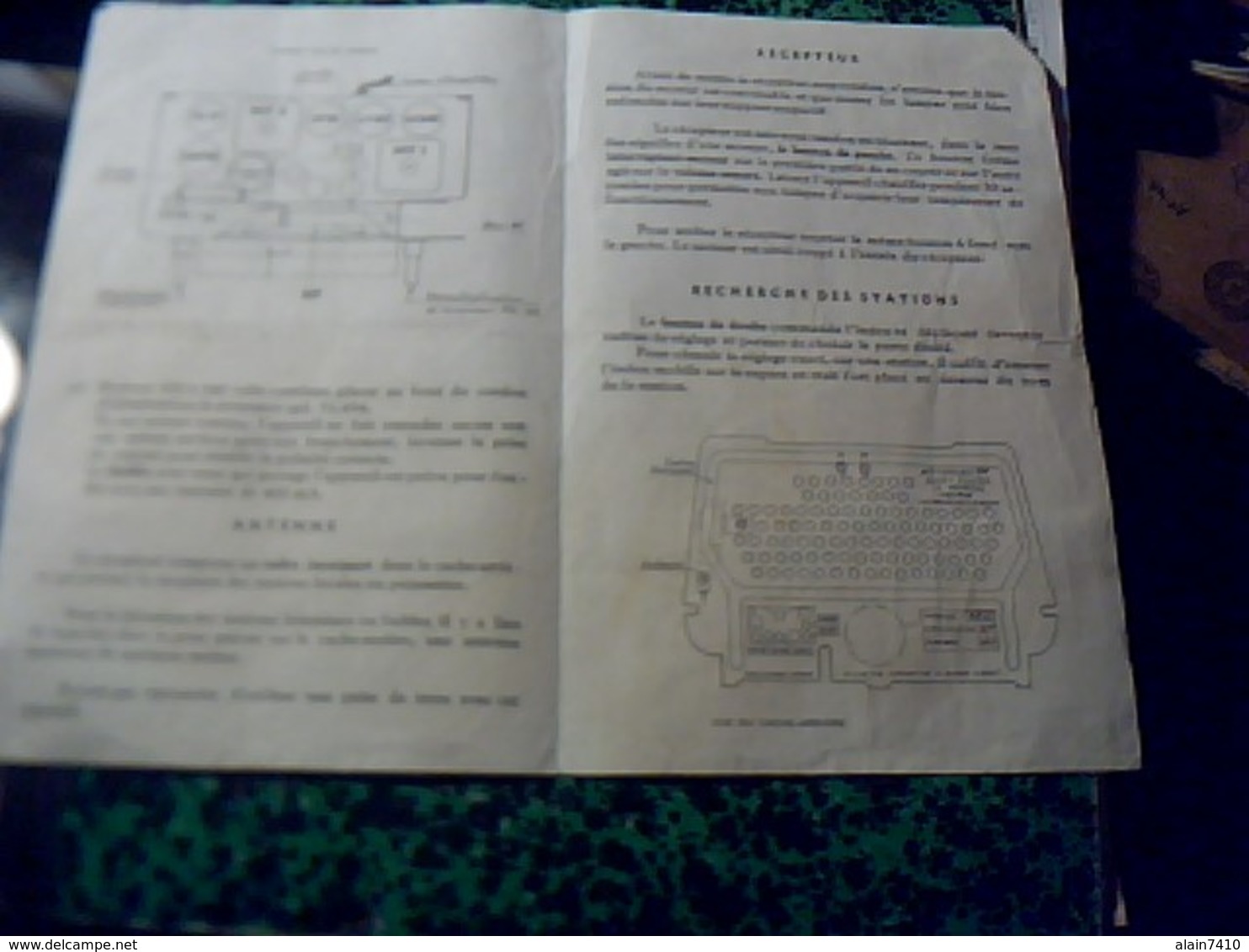 Publicité   Tract TSF Radio POSTE  Avec Plans  Techniques   RECEPTEUR  D 2923 DUCRETET-THOMSON Année 50 - Publicités