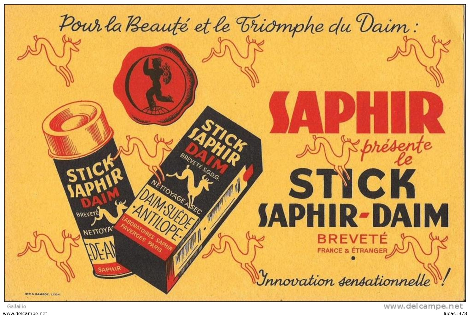 STICK SAPHIR DAIM POUR LA BEAUTE ET LE TRIOMPHE DU DAIM - Produits Ménagers