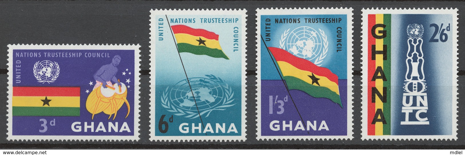 Ghana 1959 Mi# 69-72** UNITED NATIONS TRUSTEESHIP COUNCIL - Ghana (1957-...)