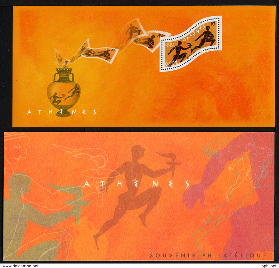 FRANCE 2004, Souvenir Philatélique J.O. Atrhènes,  1 Bloc Souvenir Dans Son Emballage, Neuf / Mint - Zomer 2004: Athene - Paralympics