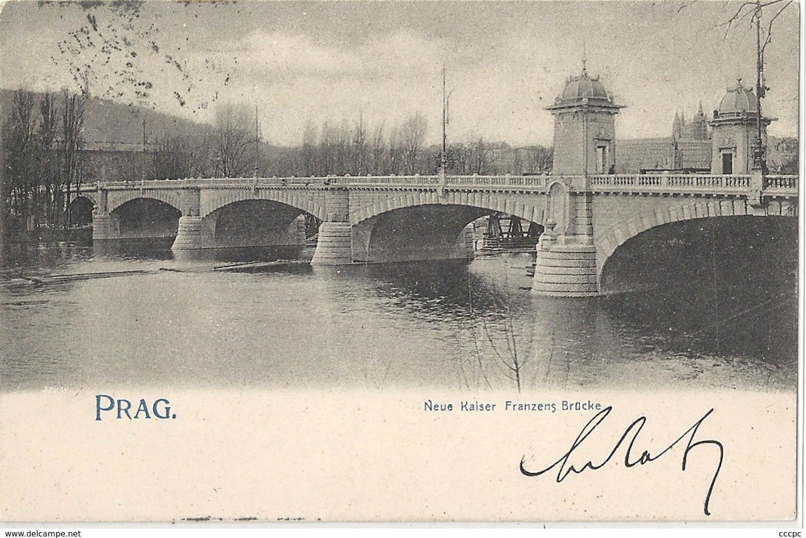 Hongrie  Carte De Prague - Prag Neue Kaiser Franzens Brücke - Lettres & Documents