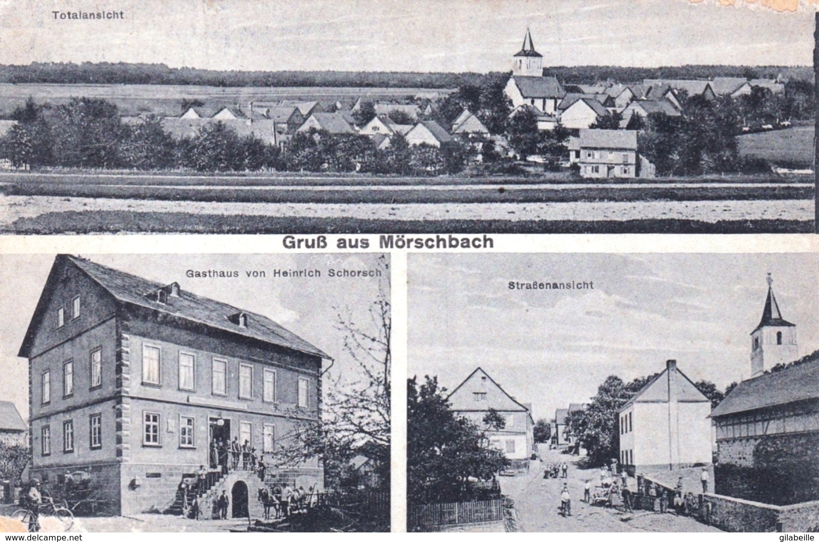 Deutschland -  Gruss Aus MORSCHBACH - Totalansicht - Strassenansicht - Gasthaus Von Heinrich Schorsch - Autres & Non Classés