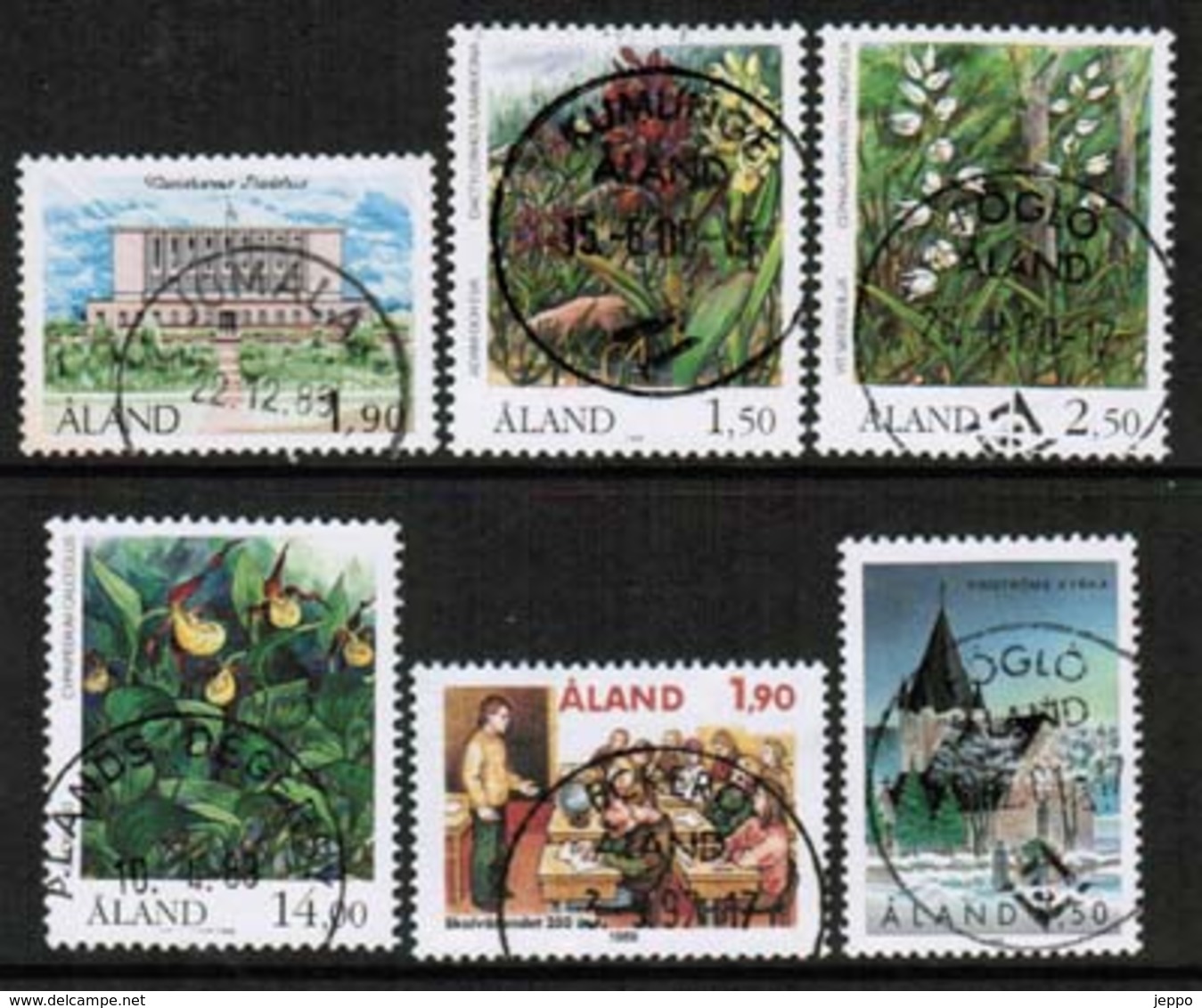 1989 Aland Islands Complete Year Set  Used. - Aland