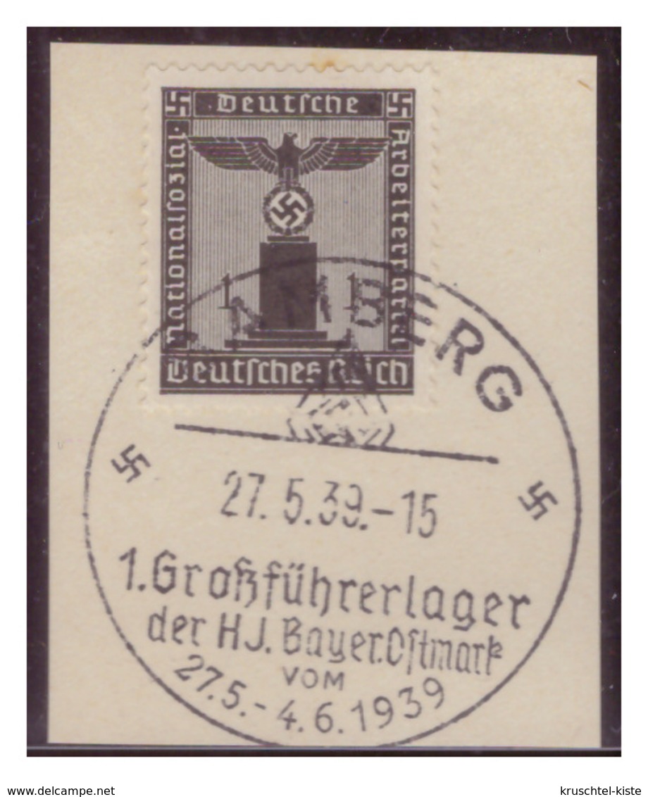 Dt-Reich (007150) Propagandasonderstempel Auf Briefstück, Bamberg, 1.Großführerlager Der HJ Bayer.Ostmark Am 27.5.1939 - Gebraucht