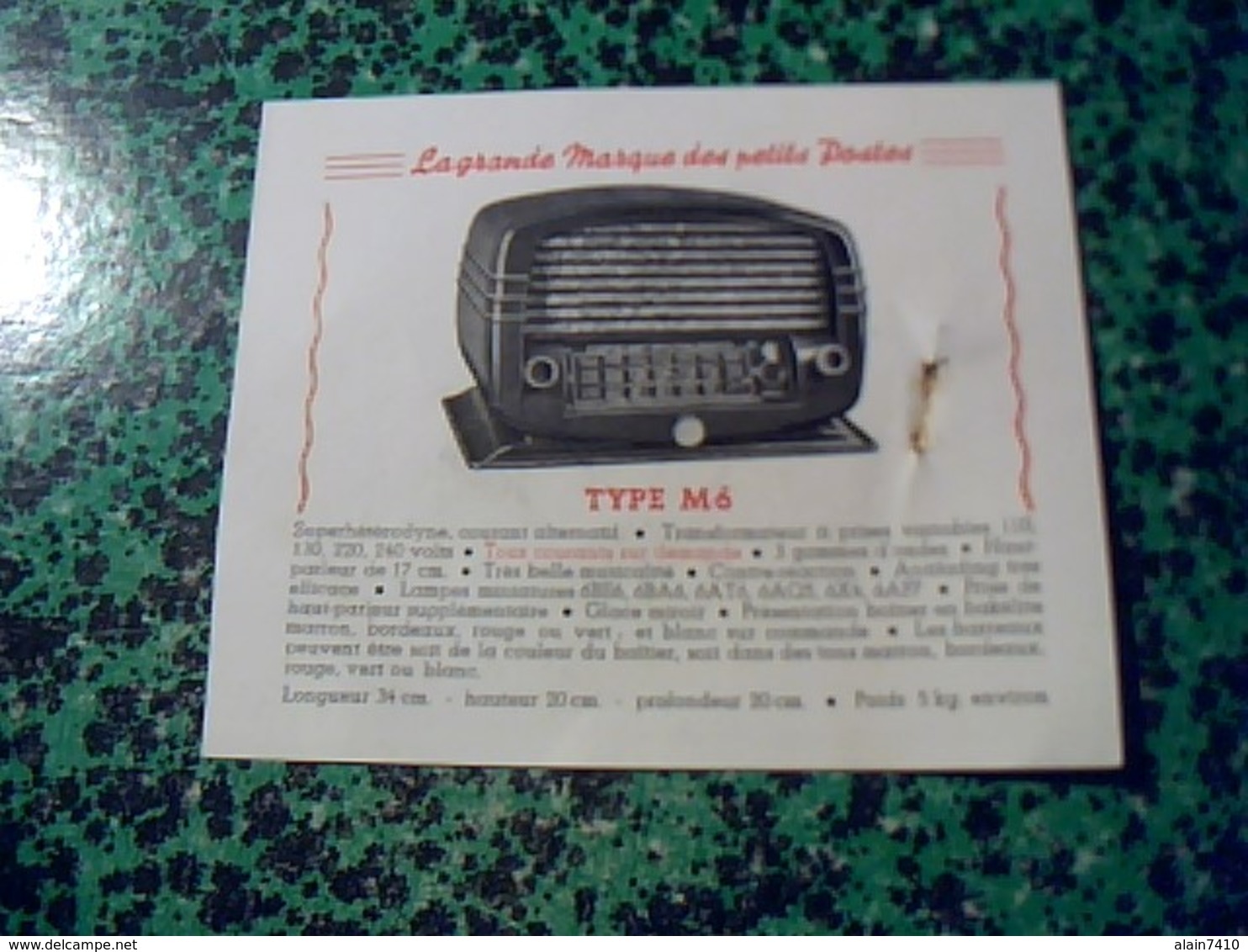 Publicité   Tsf Postes A Piles & Superheterodyne Courant Alternatif PIGMY-RADIO Type 54 Et M6 - Publicités