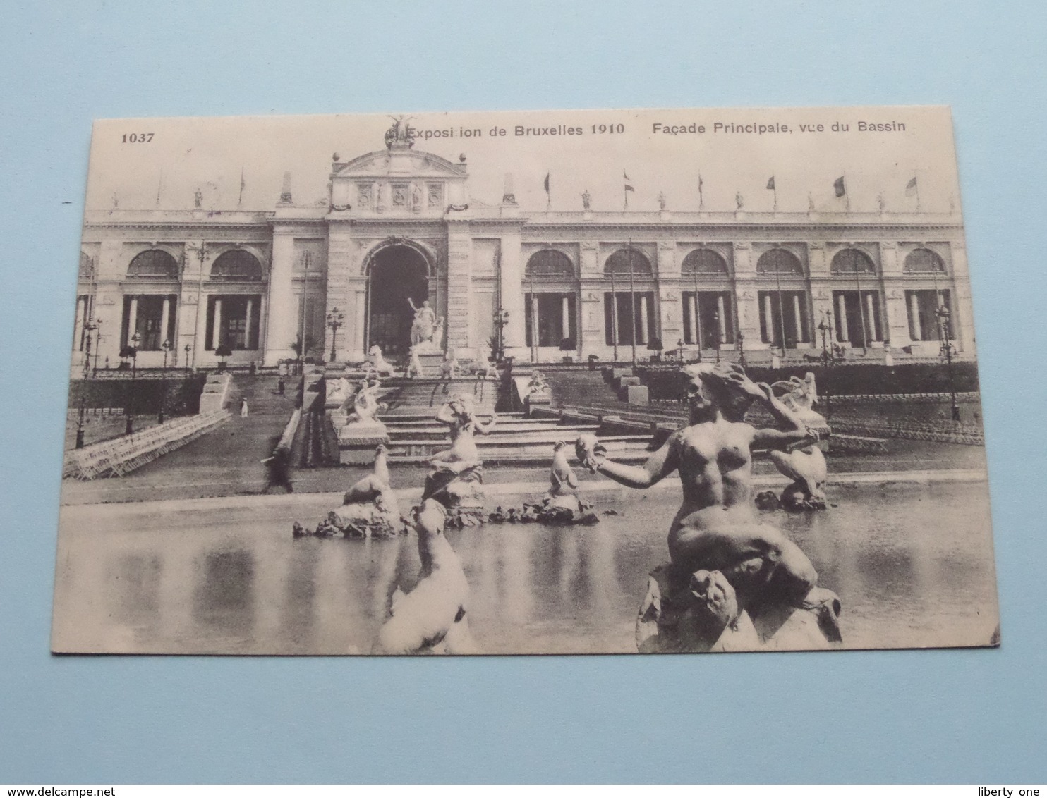 Exposition De Bruxelles - Façade Principale, Vue Du Bassin ( 1037 - Valentine ) 1910 ( Voir / Zie Photo ) ! - Expositions Universelles