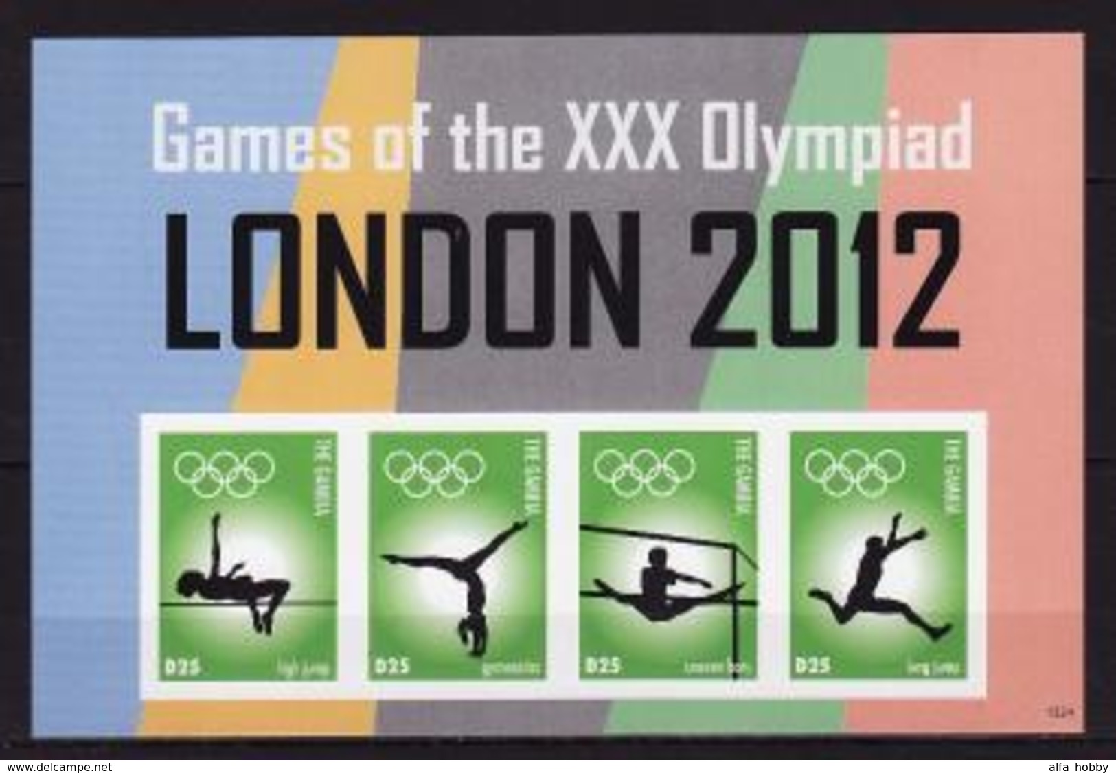 Gambia, Olympic 2012, Sheetlet Imperforated - Summer 2012: London