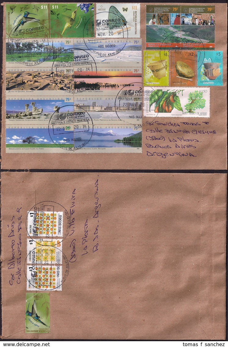 Argentine - 2018 - Lettre - Tourisme -  Faune - Oiseaux - Colibris - Lettres & Documents