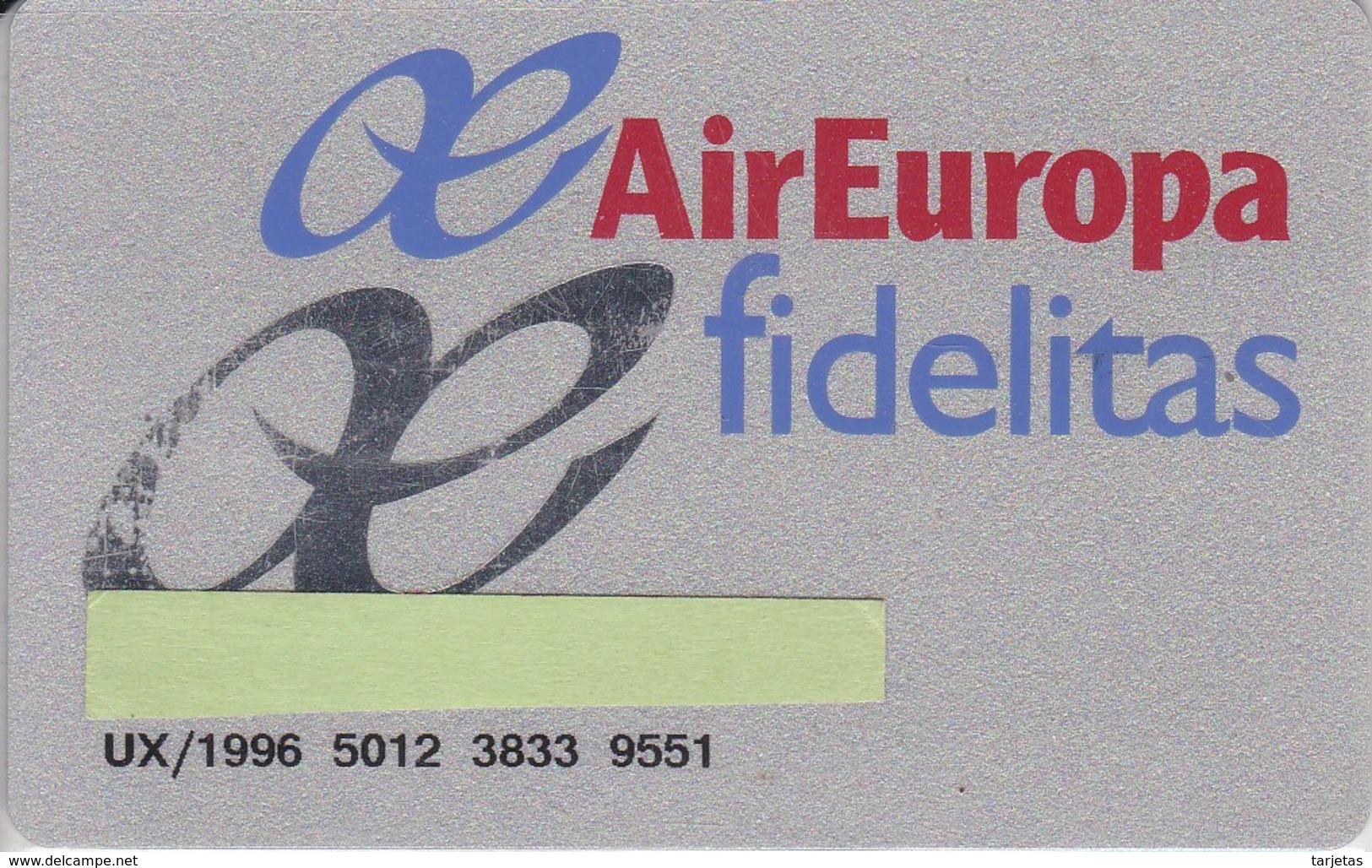 TARJETA DE LA COMPAÑIA AEREA AIR EUROPA (PLANE-AEROPLANE) - Airplanes