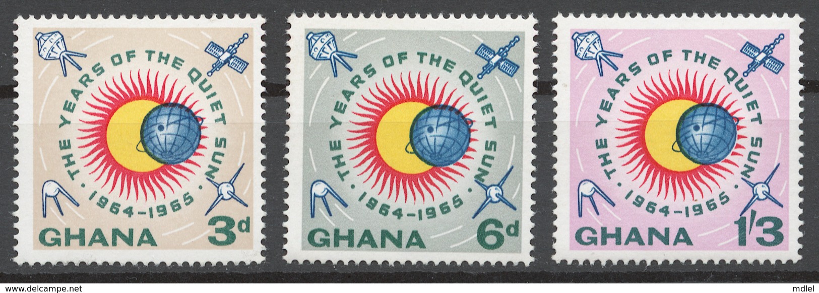 Ghana 1964 Mi# 170-72** INTERNATIONAL QUIET SUN YEAR - Ghana (1957-...)