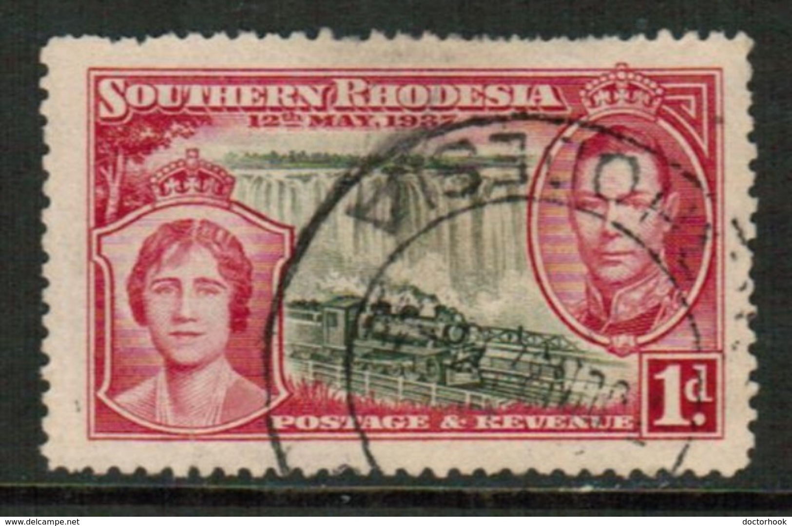 SOUTHERN RHODESIA   Scott # 38 VF USED (Stamp Scan # 434) - Rhodésie Du Sud (...-1964)