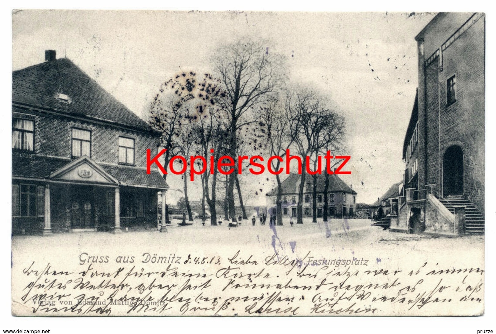 Dömitz 1903, Festungsplatz - Nach Obersdorf, Garmisch, Schönberg In Tirol  ... Irrläufer ! - Dömitz