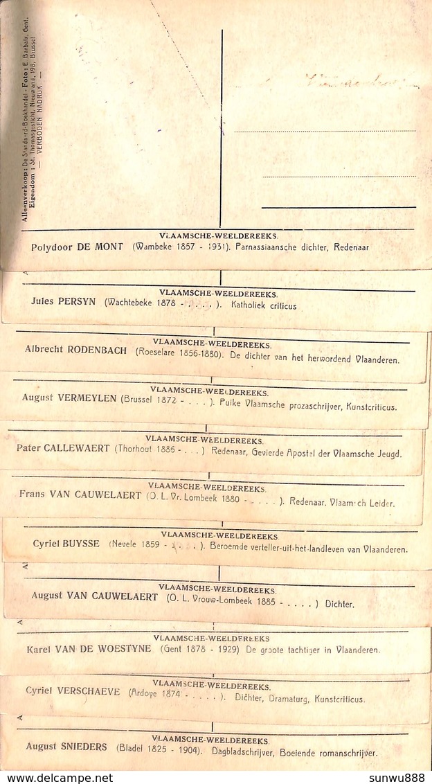 Lot 11 Vlaamsche Weeldereeks (Rodenbach, Callewaert, Buysse, Van Cauwelaert) - Autres & Non Classés