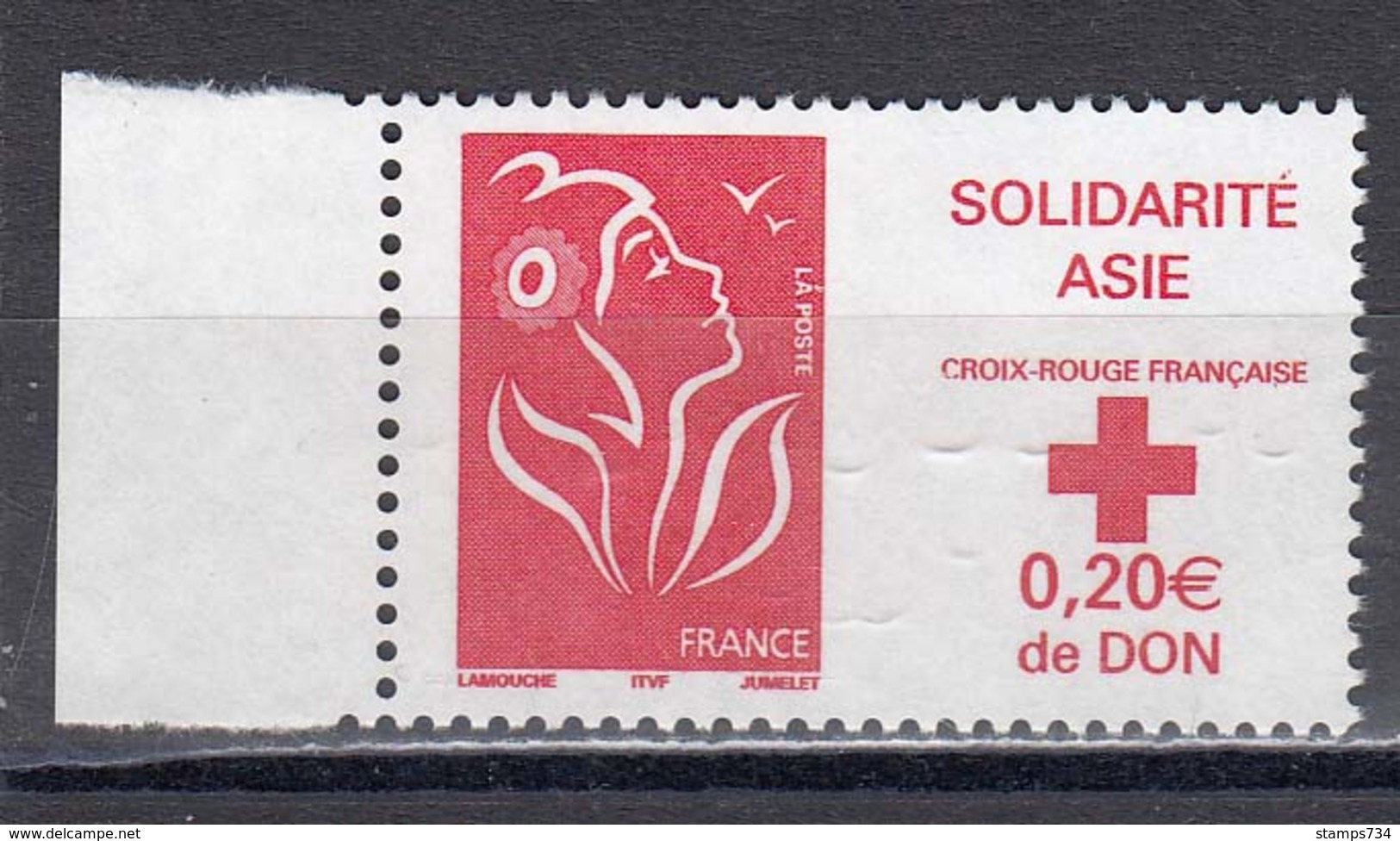 France 2005 - Solidatite Asie. Croix-Rouge Francaise, YT 3745, Neuf - Neufs