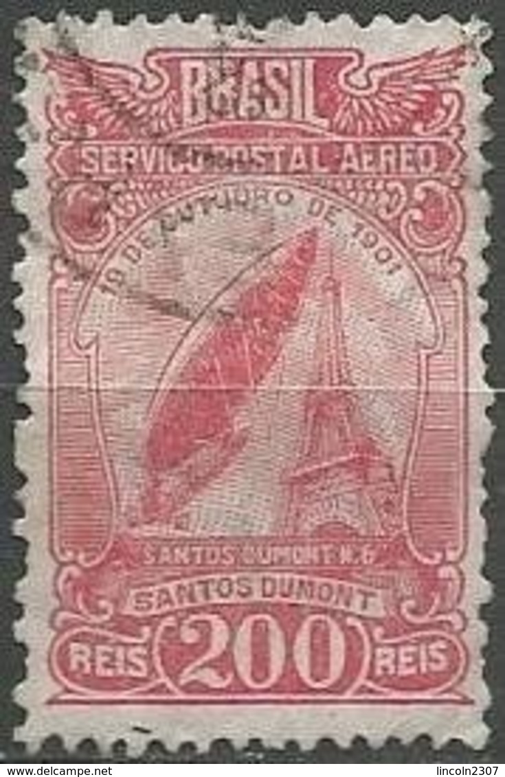 LSJP BRAZIL AVIATION DIRIGIBLE Nº 6 SANTOS DUMONT 1929 - Airmail