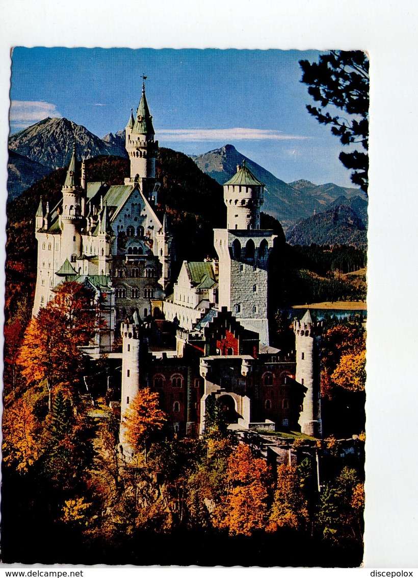 U4145 Nice Timbre: KONIGSSCHLOSS LINDERHOF + GRUSS VOM PETERHOFS - Schloss Neuschwanstein - Fuessen