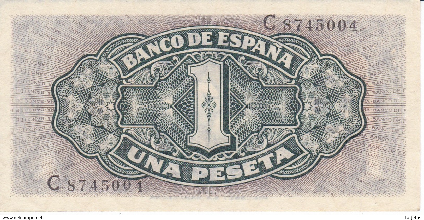 BILLETE DE ESPAÑA DE 1 PTA DEL 4/09/1940 SERIE C CARAVELA SIN CIRCULAR-UNCIRCULATED (BANKNOTE) - 1-2 Pesetas