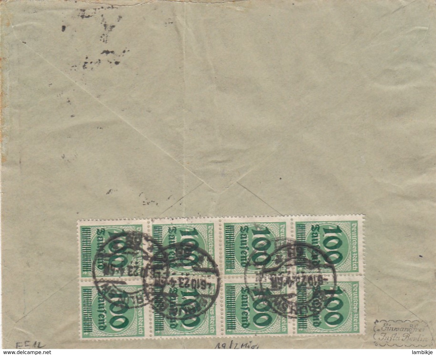 Deutsches Reich INFLA Brief 1920-23 - Briefe U. Dokumente