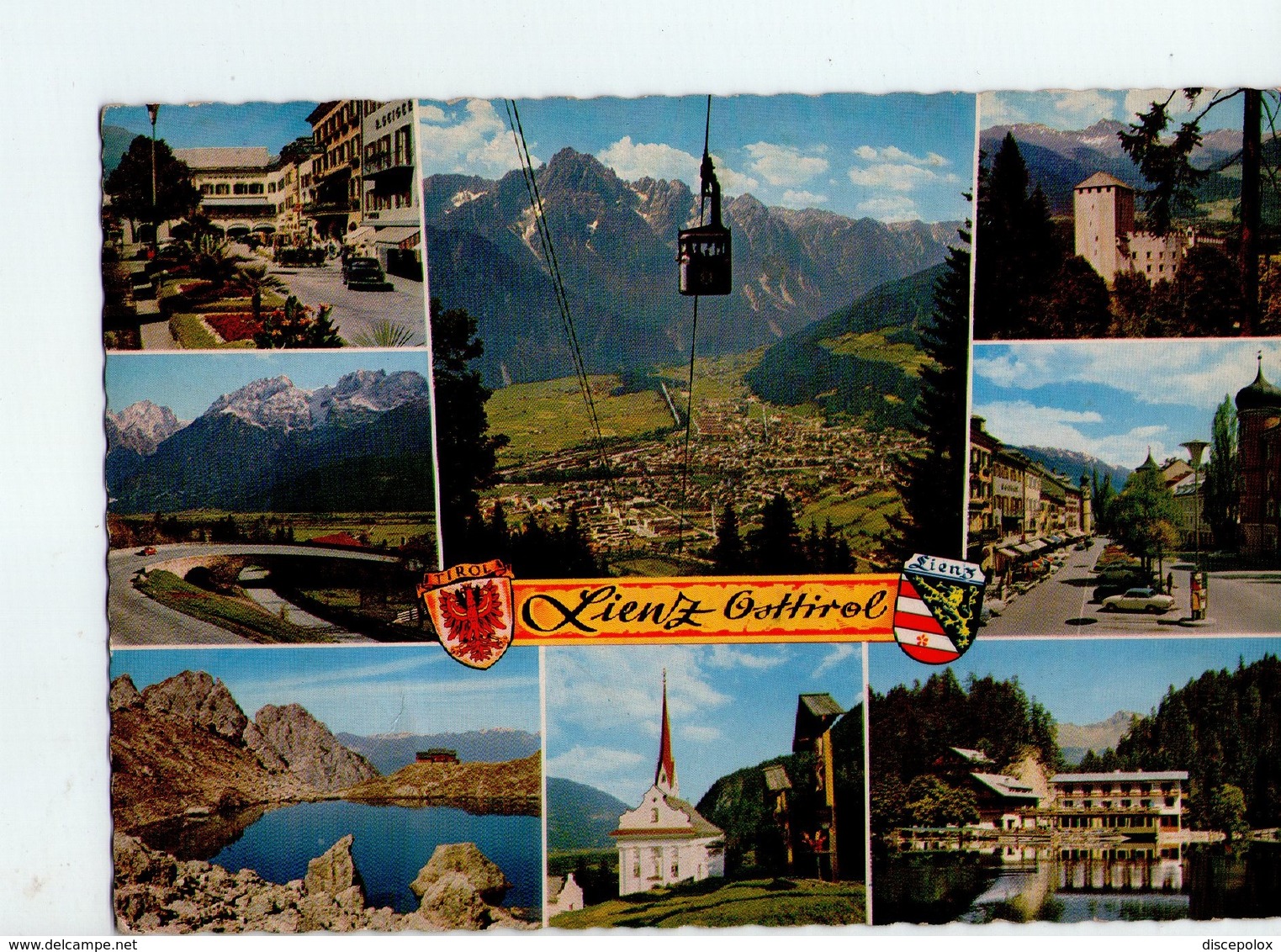 U4147 Nice Timbre (flamme) BESUCHEN SIE ZETTERSFELL On Postcard LIENZ + Seilbah, Telepherique Funivia _ - Lienz