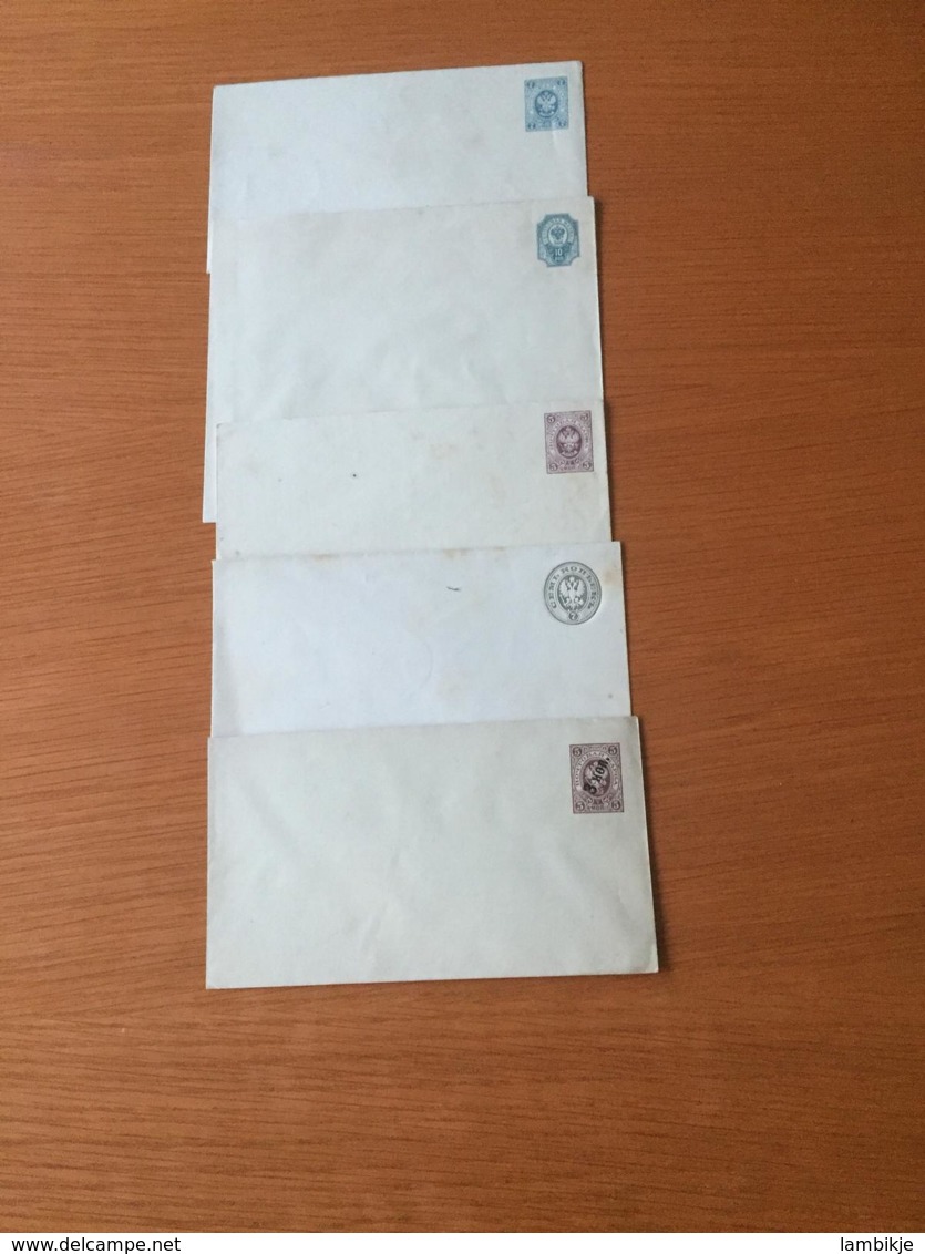 Russia 5 Enveloppes Ab 1885 - Verzamelingen (zonder Album)