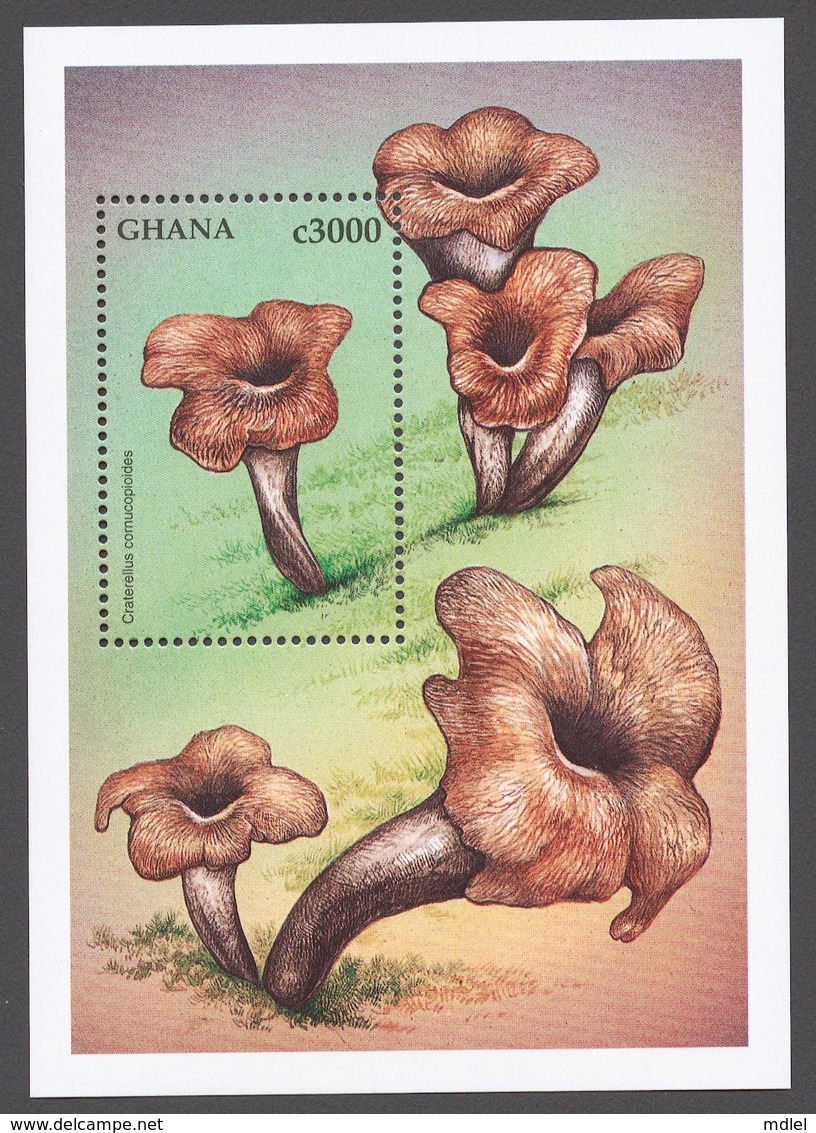 Ghana 1997 Mi# 2534-39+ Bl.324** MUSHROOMS - Ghana (1957-...)