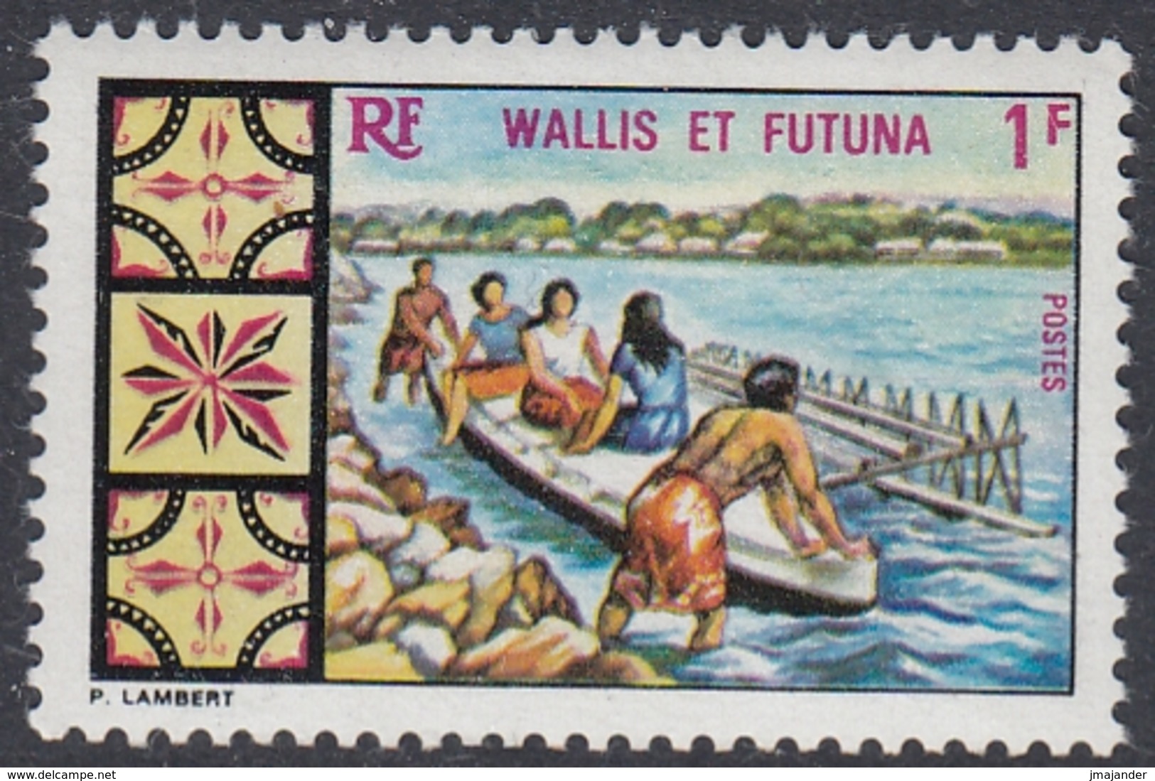 Wallis And Futuna 1969 - Scenes Of Everyday Life: Canoe - Mi 220 ** MNH - Ongebruikt