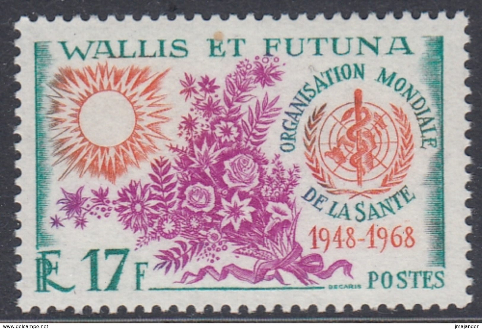 Wallis And Futuna 1968 - The 20th Anniversary Of WHO - Mi 217 ** MNH - Ongebruikt