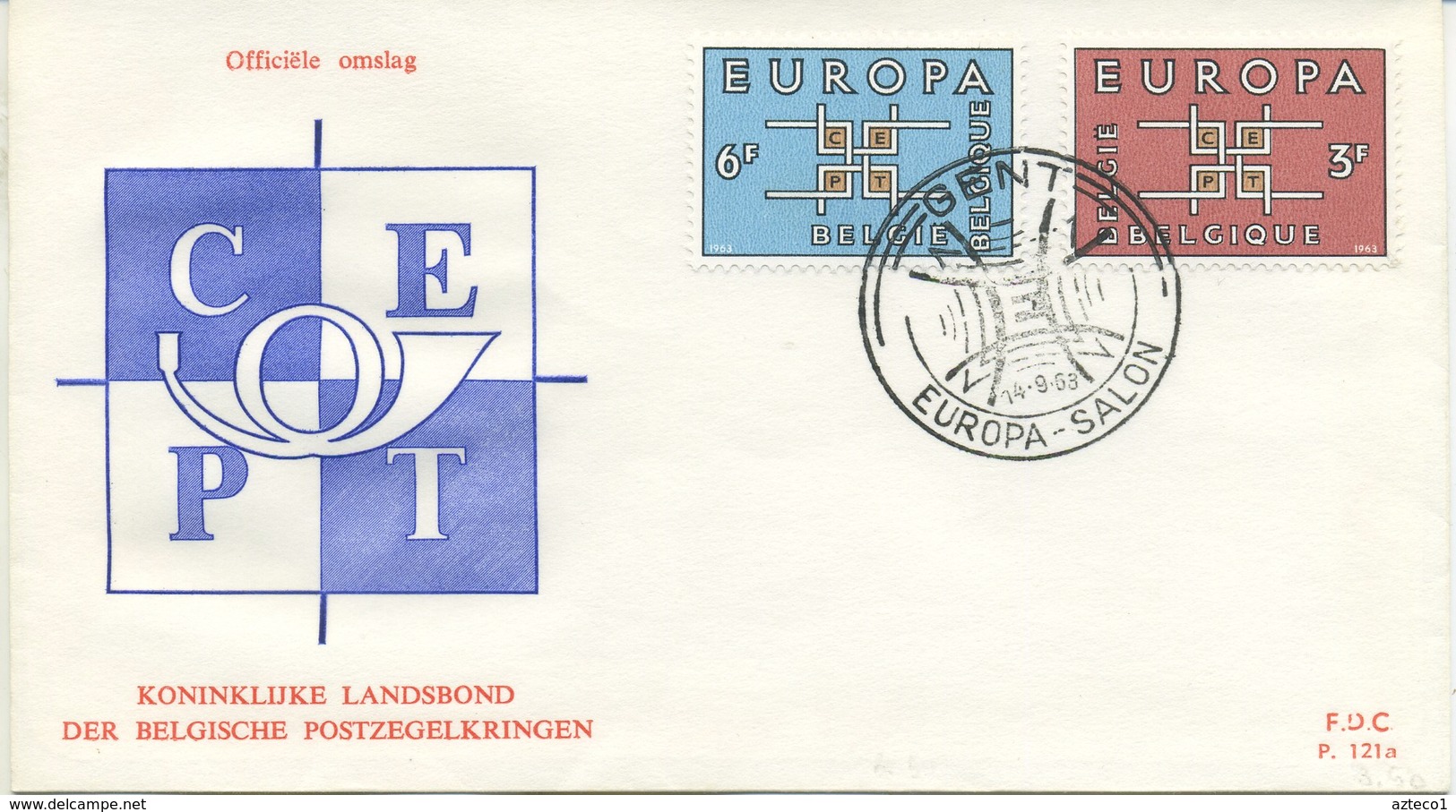 BELGIO - FDC EDITIONS RODAN 1963 - EUROPA UNITA - CEPT - SPECIAL CANCEL GENT - 1961-1970